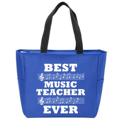 Best Music Teacher Ever Gift Zip Tote Bag