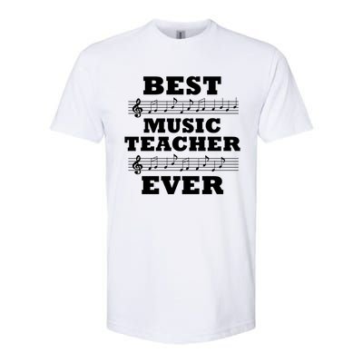 Best Music Teacher Ever Gift Softstyle CVC T-Shirt