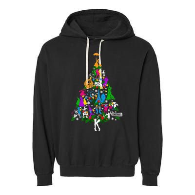 Broadway Musical Theater Christmas Tree Garment-Dyed Fleece Hoodie