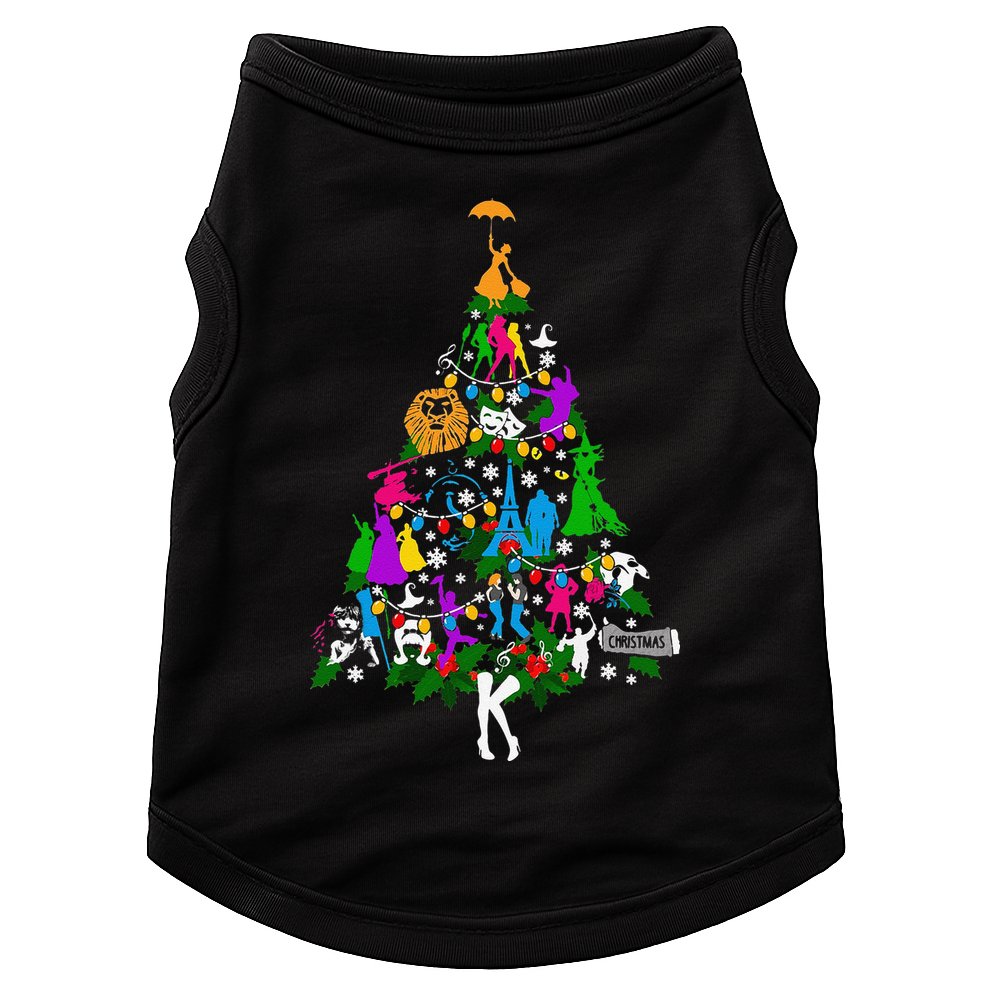Broadway Musical Theater Christmas Tree Doggie Tank