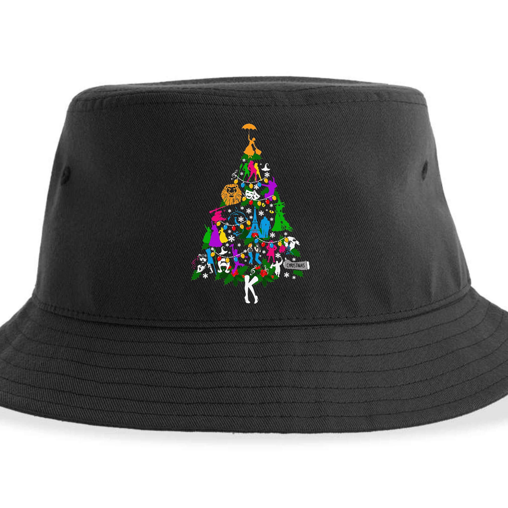 Broadway Musical Theater Christmas Tree Sustainable Bucket Hat