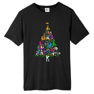 Broadway Musical Theater Christmas Tree Tall Fusion ChromaSoft Performance T-Shirt