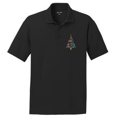 Broadway Musical Theater Christmas Tree PosiCharge RacerMesh Polo