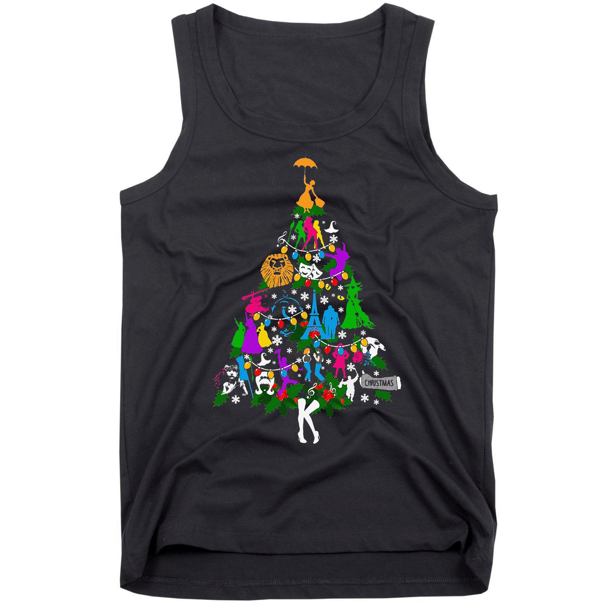 Broadway Musical Theater Christmas Tree Tank Top