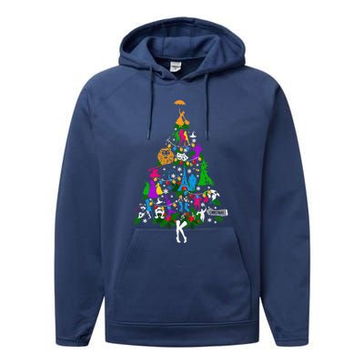 Broadway Musical Theater Christmas Tree Performance Fleece Hoodie