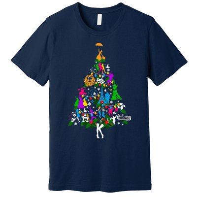 Broadway Musical Theater Christmas Tree Premium T-Shirt