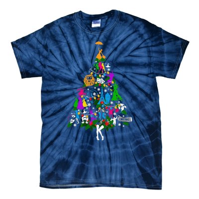 Broadway Musical Theater Christmas Tree Tie-Dye T-Shirt