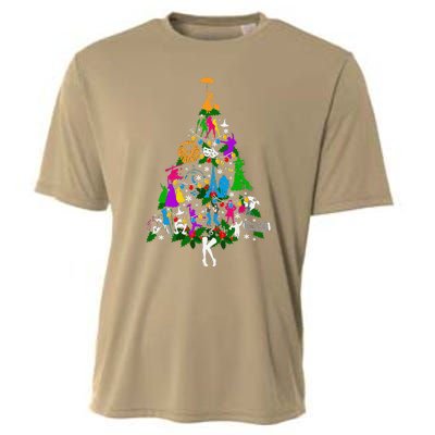 Broadway Musical Theater Christmas Tree Cooling Performance Crew T-Shirt