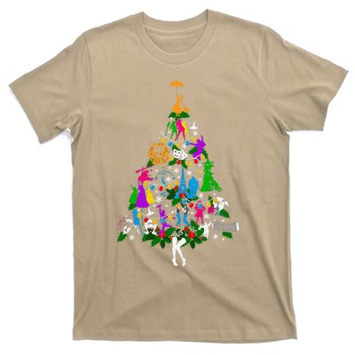 Broadway Musical Theater Christmas Tree T-Shirt