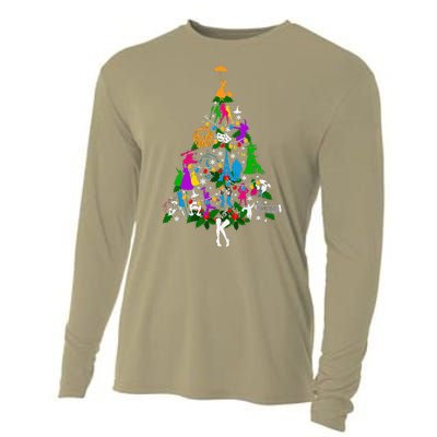 Broadway Musical Theater Christmas Tree Cooling Performance Long Sleeve Crew