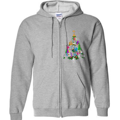 Broadway Musical Theater Christmas Tree Full Zip Hoodie