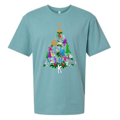 Broadway Musical Theater Christmas Tree Sueded Cloud Jersey T-Shirt