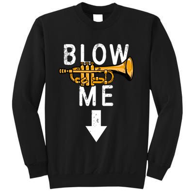 Blow Me Trumpet Funny Gift Sweatshirt