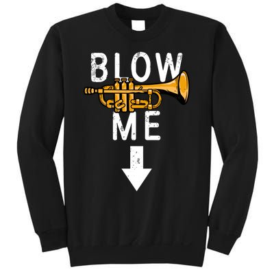 Blow Me Trumpet Funny Gift Sweatshirt