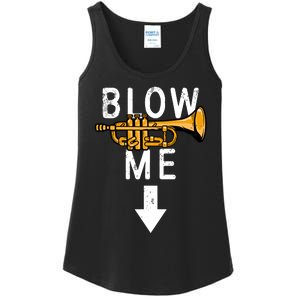 Blow Me Trumpet Funny Gift Ladies Essential Tank