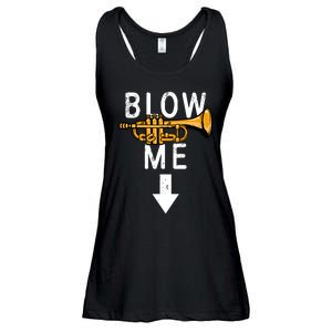 Blow Me Trumpet Funny Gift Ladies Essential Flowy Tank