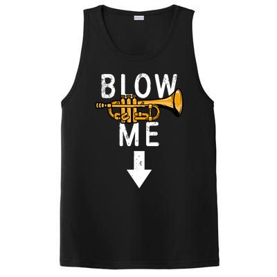 Blow Me Trumpet Funny Gift PosiCharge Competitor Tank