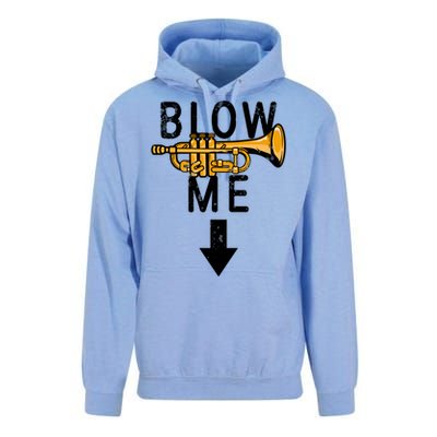 Blow Me Trumpet Funny Gift Unisex Surf Hoodie