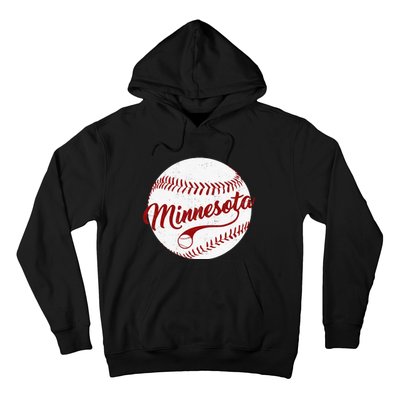 Baseball Minnesota Team Love Baseball National Pastime Hoodie