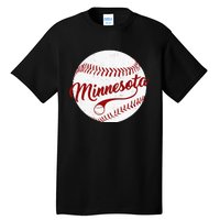 Baseball Minnesota Team Love Baseball National Pastime Tall T-Shirt