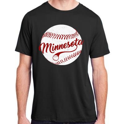 Baseball Minnesota Team Love Baseball National Pastime Adult ChromaSoft Performance T-Shirt