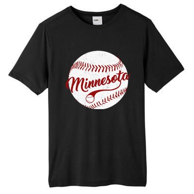 Baseball Minnesota Team Love Baseball National Pastime Tall Fusion ChromaSoft Performance T-Shirt