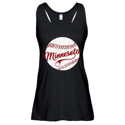 Baseball Minnesota Team Love Baseball National Pastime Ladies Essential Flowy Tank