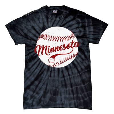 Baseball Minnesota Team Love Baseball National Pastime Tie-Dye T-Shirt