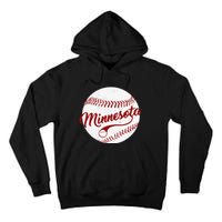 Baseball Minnesota Team Love Baseball National Pastime Tall Hoodie