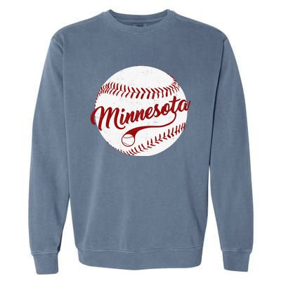 Baseball Minnesota Team Love Baseball National Pastime Garment-Dyed Sweatshirt