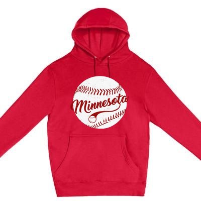 Baseball Minnesota Team Love Baseball National Pastime Premium Pullover Hoodie