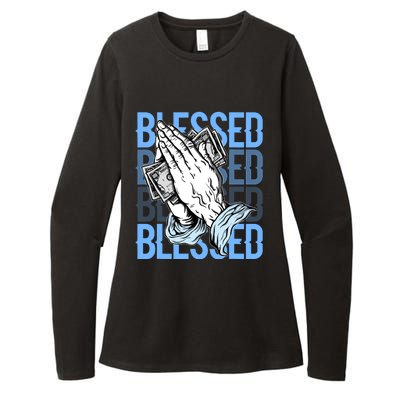 Blessed Matching To Shoe 1 Unc Toe Womens CVC Long Sleeve Shirt