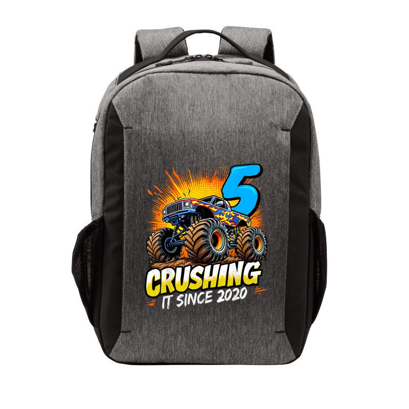 Birthday Monster Truck 5 Year Old Boy 5th Party Born Vector Backpack