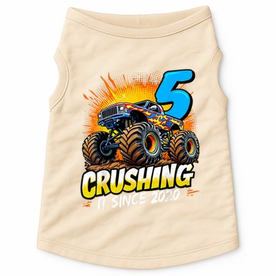 Birthday Monster Truck 5 Year Old Boy 5th Party Born Doggie Tank