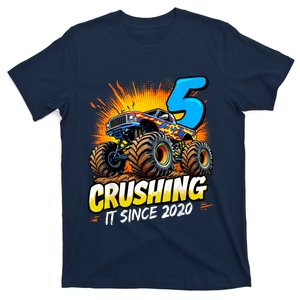 Birthday Monster Truck 5 Year Old Boy 5th Party Born T-Shirt