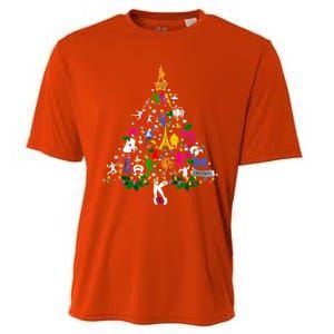 Broadway Musical Theatre Christmas Tree Funny Xmas Gift Cooling Performance Crew T-Shirt