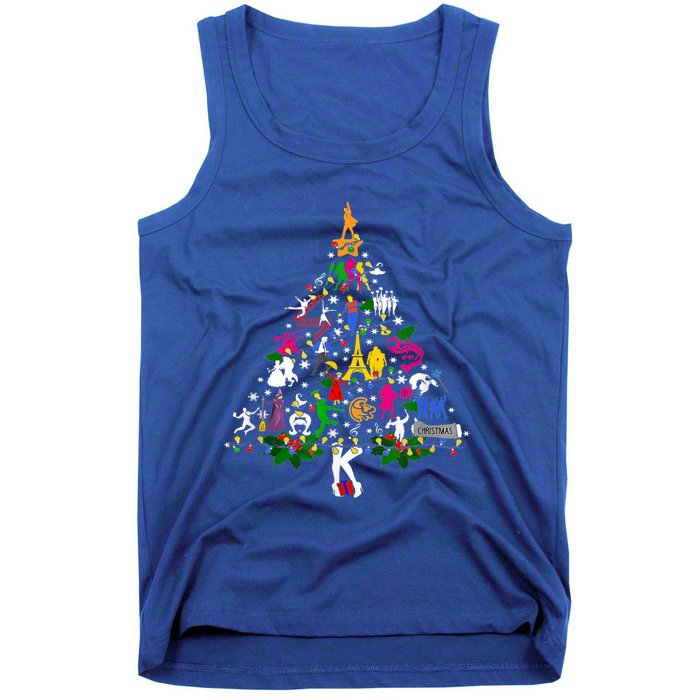 Broadway Musical Theatre Christmas Tree Funny Xmas Gift Tank Top