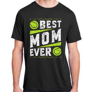 Best Mom Tennis Gift Adult ChromaSoft Performance T-Shirt