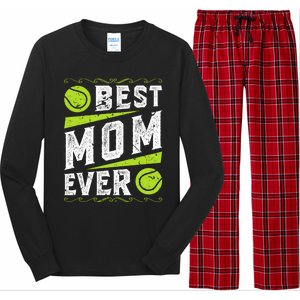 Best Mom Tennis Gift Long Sleeve Pajama Set