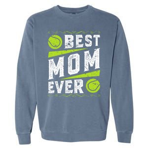 Best Mom Tennis Gift Garment-Dyed Sweatshirt