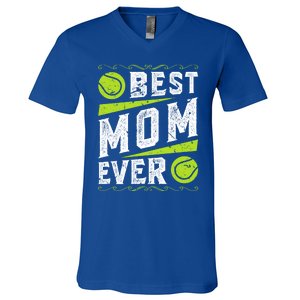 Best Mom Tennis Gift V-Neck T-Shirt