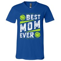 Best Mom Tennis Gift V-Neck T-Shirt