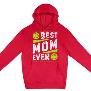 Best Mom Tennis Gift Premium Pullover Hoodie