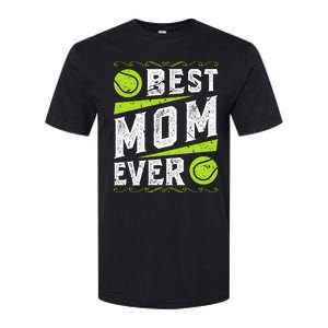 Best Mom Tennis Gift Softstyle CVC T-Shirt