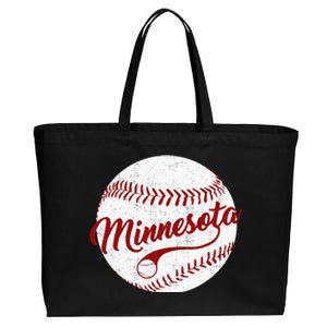 Baseball Minnesota Team Love Baseball National Pastime Cotton Canvas Jumbo Tote