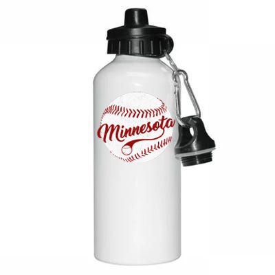 Baseball Minnesota Team Love Baseball National Pastime Aluminum Water Bottle