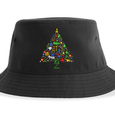 Broadway Musical Theatre Christmas Tree Sustainable Bucket Hat