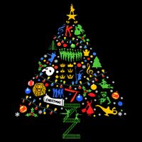Broadway Musical Theatre Christmas Tree 16 in Basic Backpack