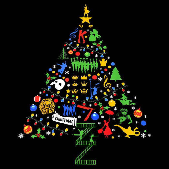 Broadway Musical Theatre Christmas Tree 16 in Basic Backpack