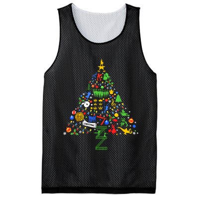 Broadway Musical Theatre Christmas Tree Mesh Reversible Basketball Jersey Tank
